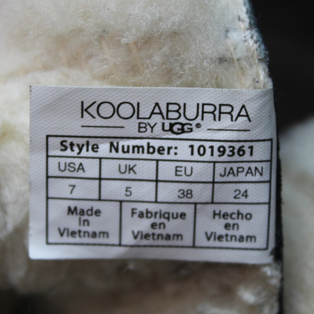 Koolaburra by UGG Black Suede Fur Lined Lace Back Boots 1019361 Womens 7 - Picture 2 of 8